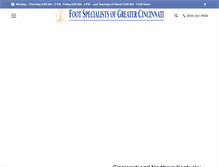 Tablet Screenshot of nkyfootdoc.com